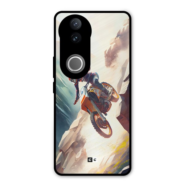 Mountain Biker Metal Back Case for Vivo V50e
