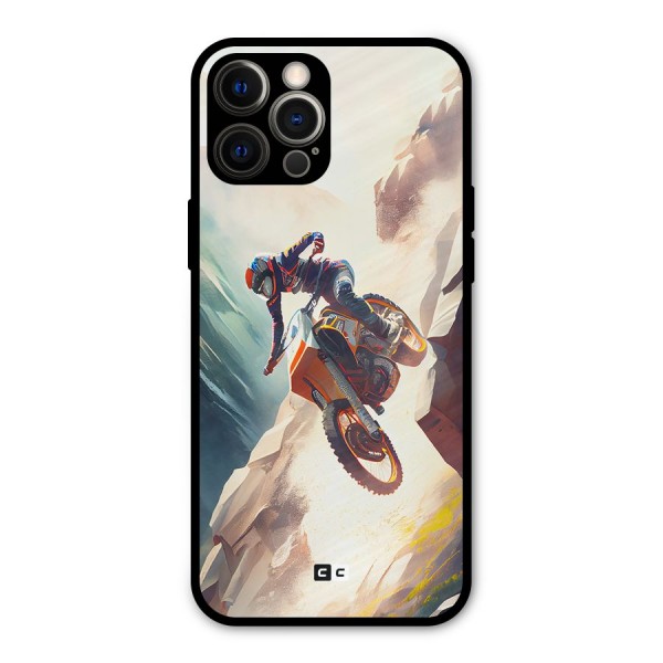 Mountain Biker Metal Back Case for iPhone 12 Pro Max