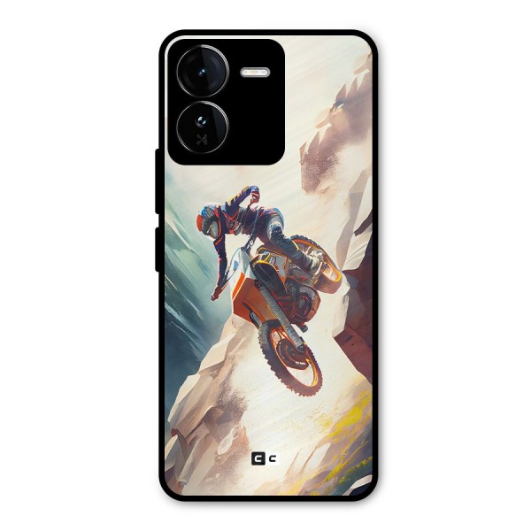 Mountain Biker Metal Back Case for iQOO Z9