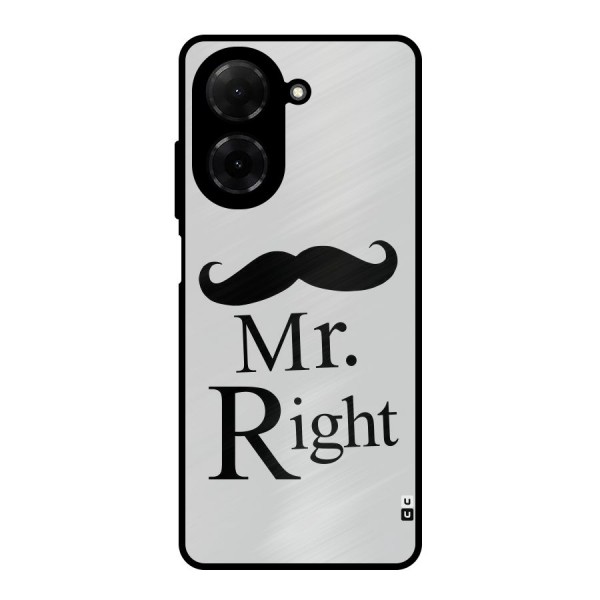 Mr. Right. Metal Back Case for Poco C71