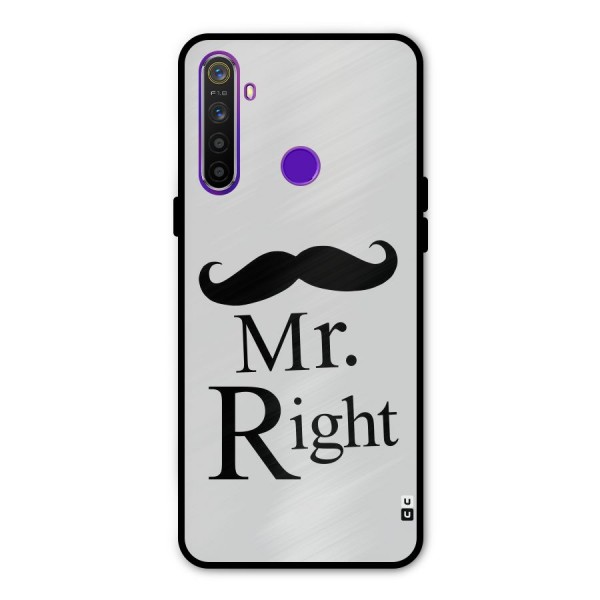 Mr. Right. Metal Back Case for Realme Narzo 10