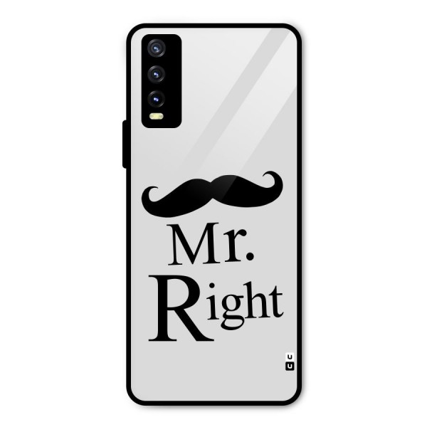 Mr. Right. Metal Back Case for Vivo Y20i