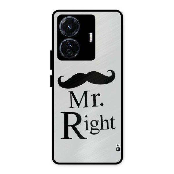 Mr. Right. Metal Back Case for iQOO Z6