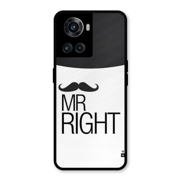 Mr. Right Moustache Metal Back Case for OnePlus 10R