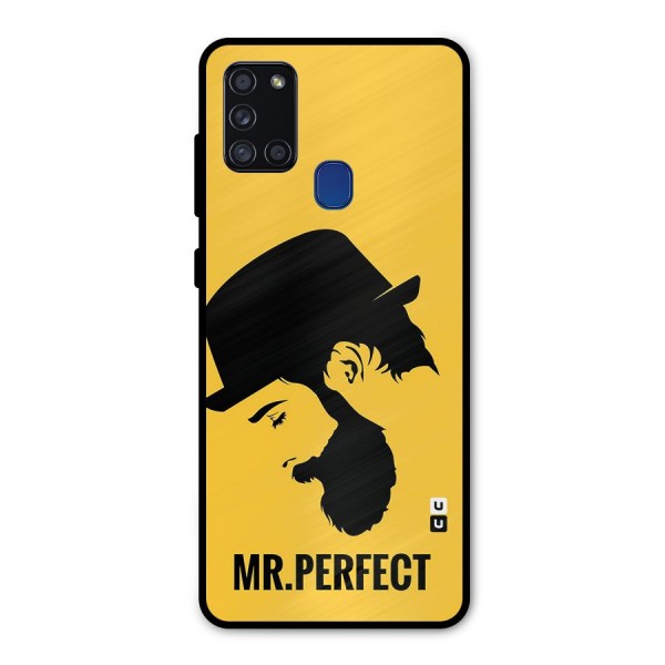Mr Perfect Metal Back Case for Galaxy A21s