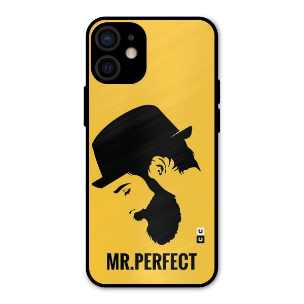 Mr Perfect Metal Back Case for iPhone 12 Mini