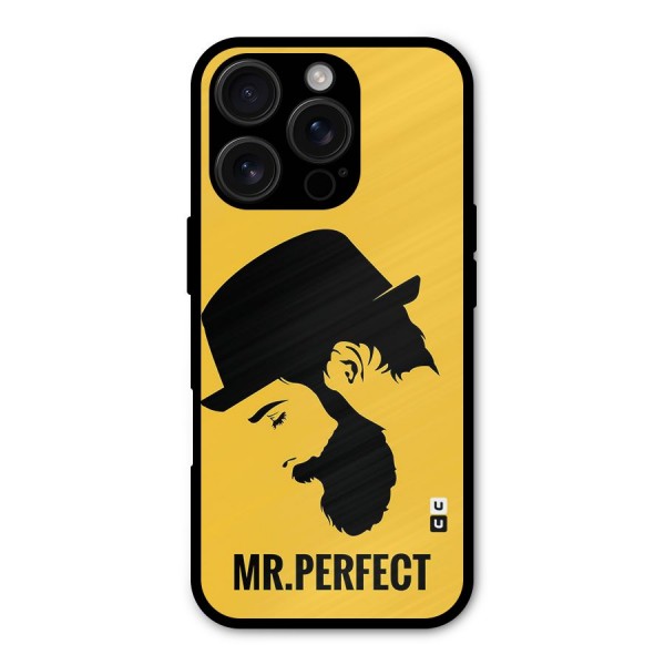 Mr Perfect Metal Back Case for iPhone 16 Pro