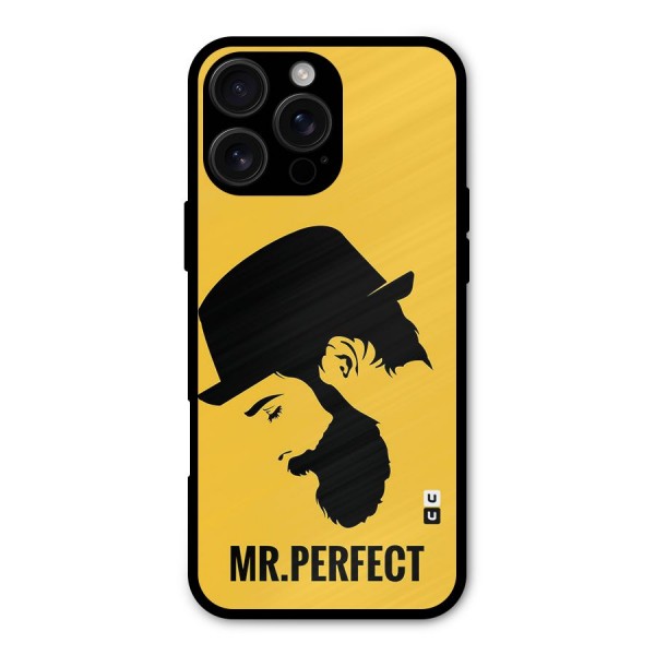 Mr Perfect Metal Back Case for iPhone 16 Pro Max