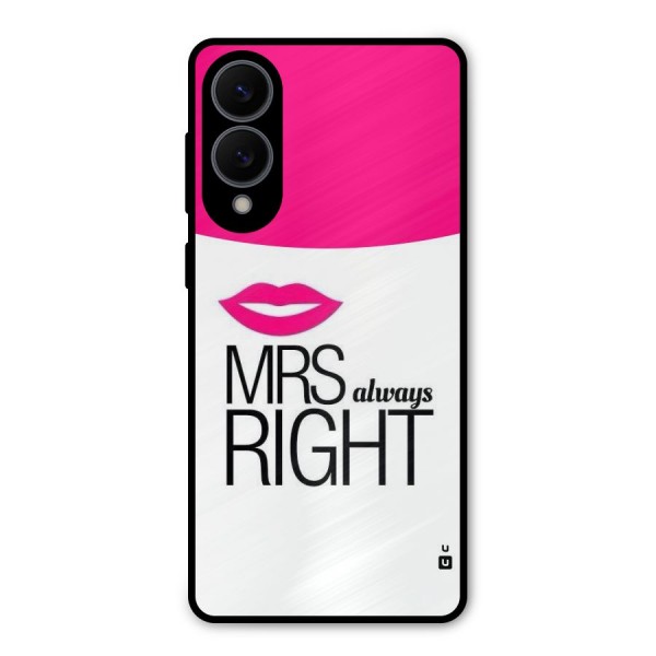 Mrs always right Metal Back Case for Galaxy S25 Edge