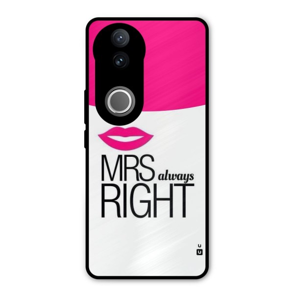 Mrs always right Metal Back Case for iQOO Z10R