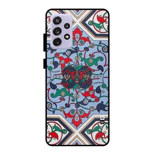 Multi Block Pattern Metal Back Case for Galaxy A72