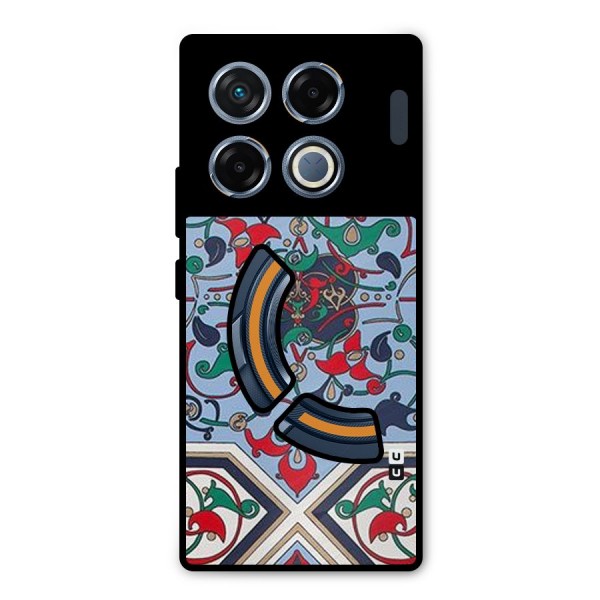 Multi Block Pattern Metal Back Case for Infinix GT 20 Pro
