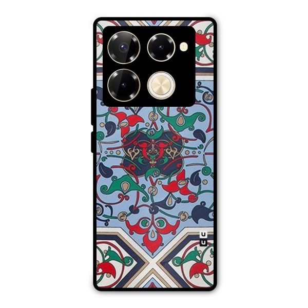 Multi Block Pattern Metal Back Case for Infinix Note 40 Pro