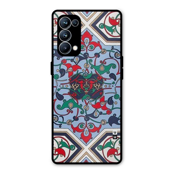 Multi Block Pattern Metal Back Case for Oppo Reno5 Pro 5G