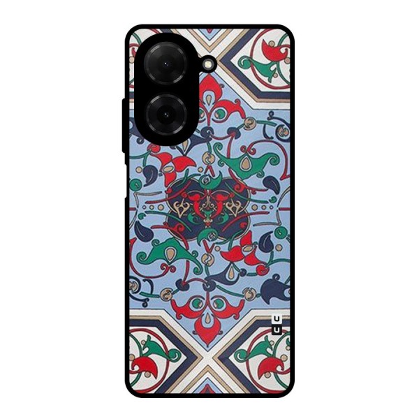 Multi Block Pattern Metal Back Case for Poco C71