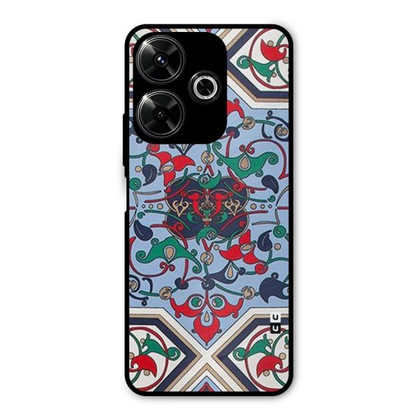 Multi Block Pattern Metal Back Case for Poco M6 Plus