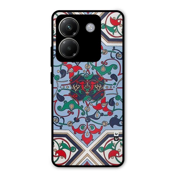 Multi Block Pattern Metal Back Case for Poco M7 Pro 5G