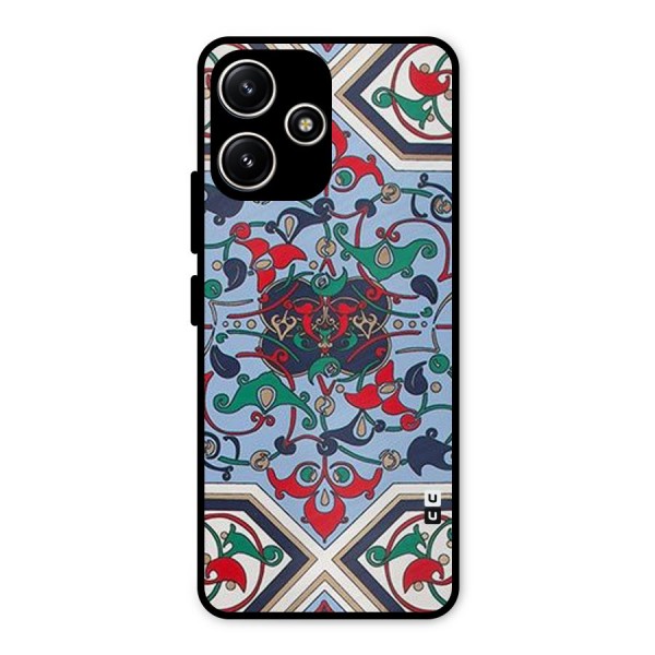 Multi Block Pattern Metal Back Case for Redmi 12 5G
