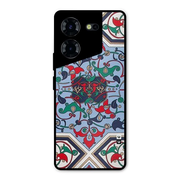 Multi Block Pattern Metal Back Case for Tecno Pova 5 Pro 5G