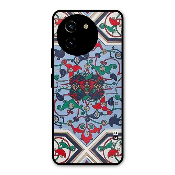 Multi Block Pattern Metal Back Case for Vivo T3x