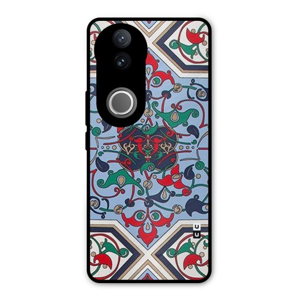 Multi Block Pattern Metal Back Case for Vivo V50e
