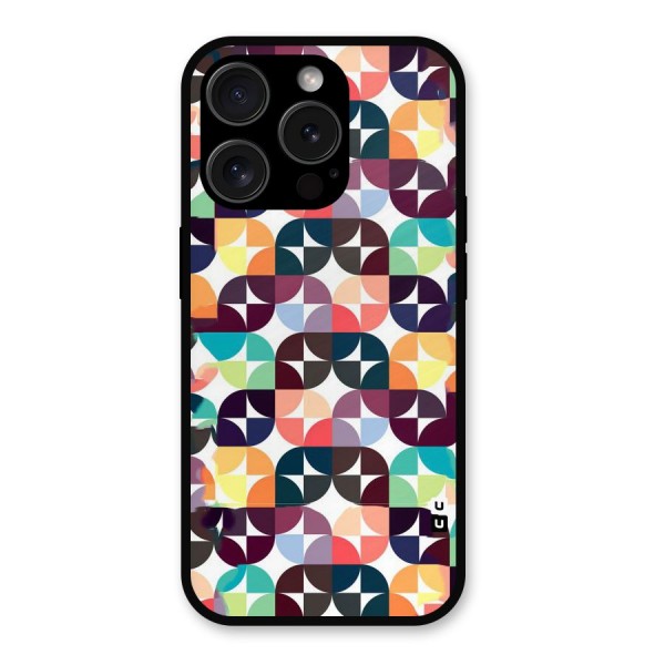 Multicolor Arc Metal Back Case for iPhone 15 Pro