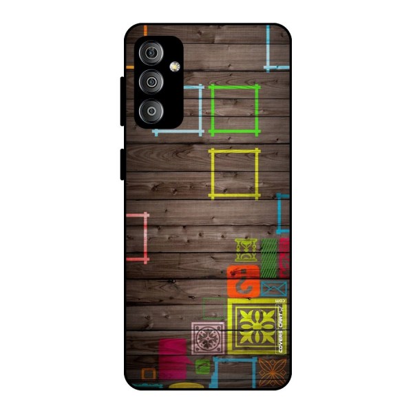 Multicolor Frame Design Metal Back Case for Galaxy F23