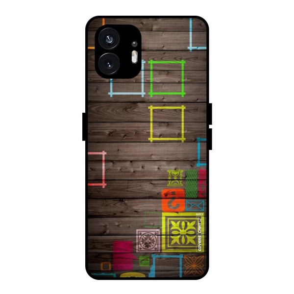 Multicolor Frame Design Metal Back Case for Nothing Phone 2