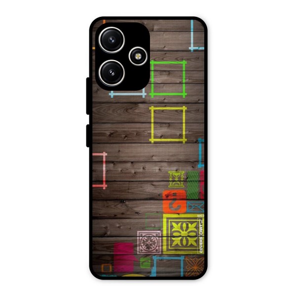 Multicolor Frame Design Metal Back Case for Redmi 12 5G