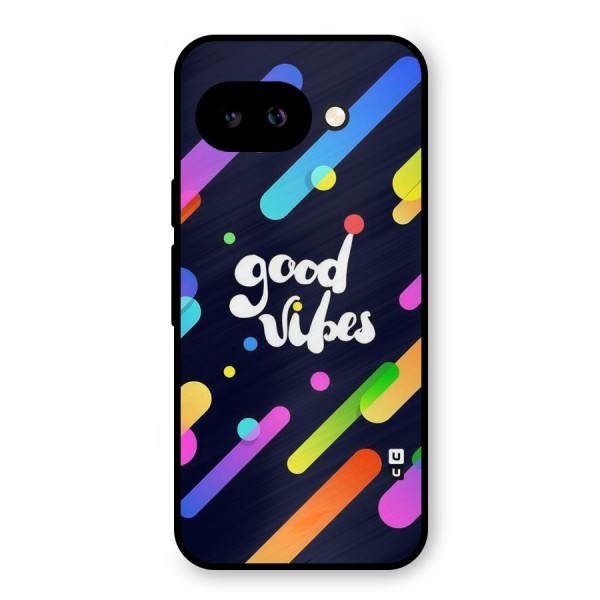 Multicolor Good Vibing Metal Back Case for Google Pixel 9a