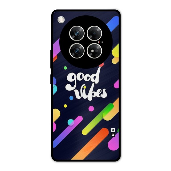 Multicolor Good Vibing Metal Back Case for Infinix Zero 40 5G