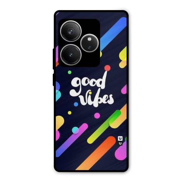 Multicolor Good Vibing Metal Back Case for Realme GT 6