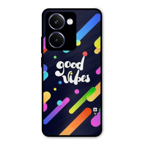 Multicolor Good Vibing Metal Back Case for Realme P3 Ultra