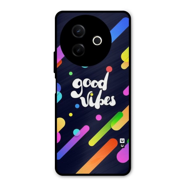 Multicolor Good Vibing Metal Back Case for Vivo Y39