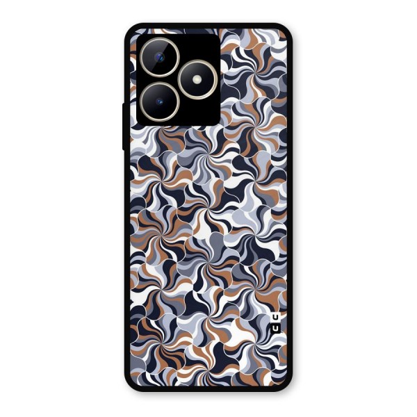 Multicolor Swirls Metal Back Case for Realme C53
