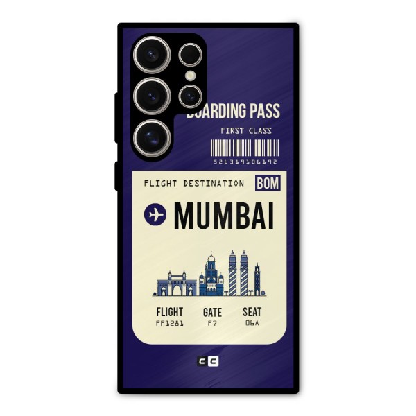 Mumbai Boarding Pass Metal Back Case for Galaxy S24 Ultra