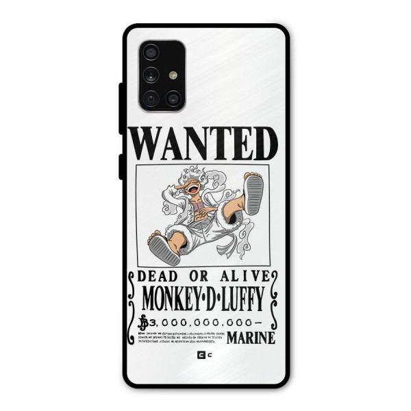 Munkey D Luffy Wanted  Metal Back Case for Galaxy A71