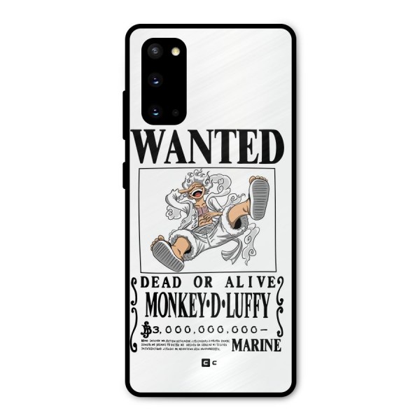 Munkey D Luffy Wanted  Metal Back Case for Galaxy S20