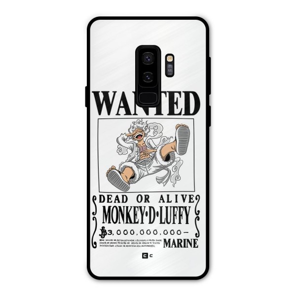 Munkey D Luffy Wanted  Metal Back Case for Galaxy S9 Plus