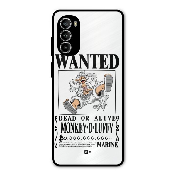 Munkey D Luffy Wanted  Metal Back Case for Moto G52