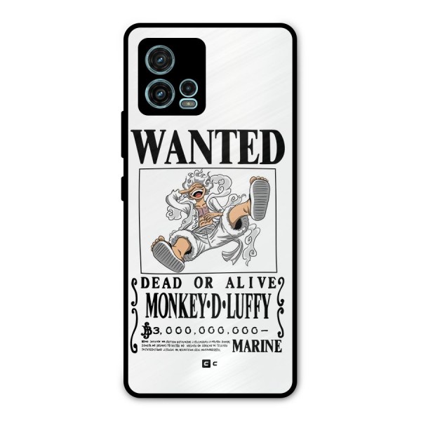 Munkey D Luffy Wanted  Metal Back Case for Moto G72
