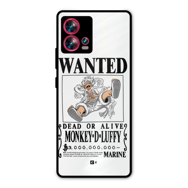 Munkey D Luffy Wanted  Metal Back Case for Motorola Edge 30 Fusion