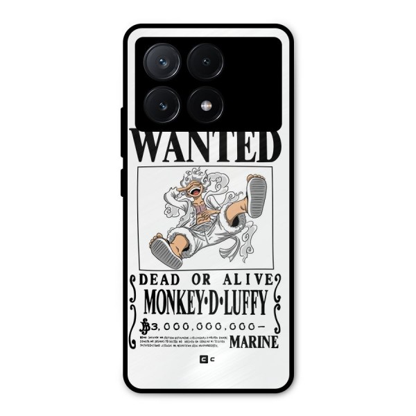 Munkey D Luffy Wanted  Metal Back Case for Poco X6 Pro