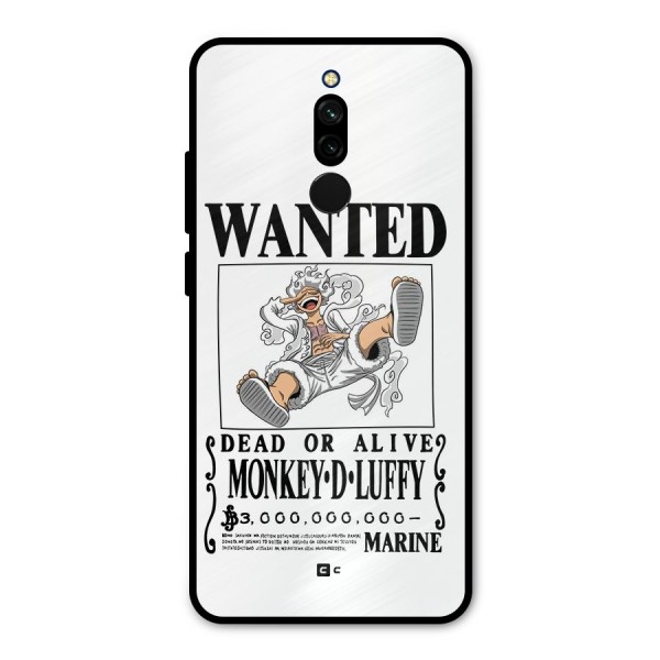 Munkey D Luffy Wanted  Metal Back Case for Redmi 8