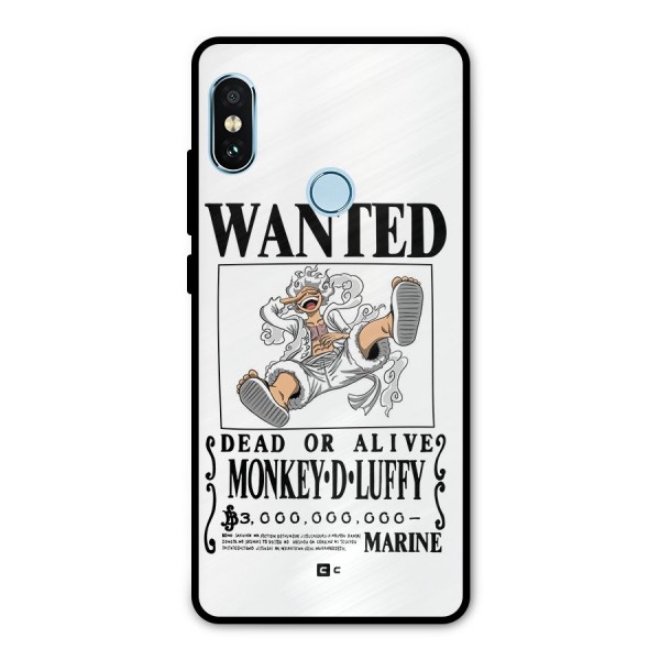 Munkey D Luffy Wanted  Metal Back Case for Redmi Note 5 Pro