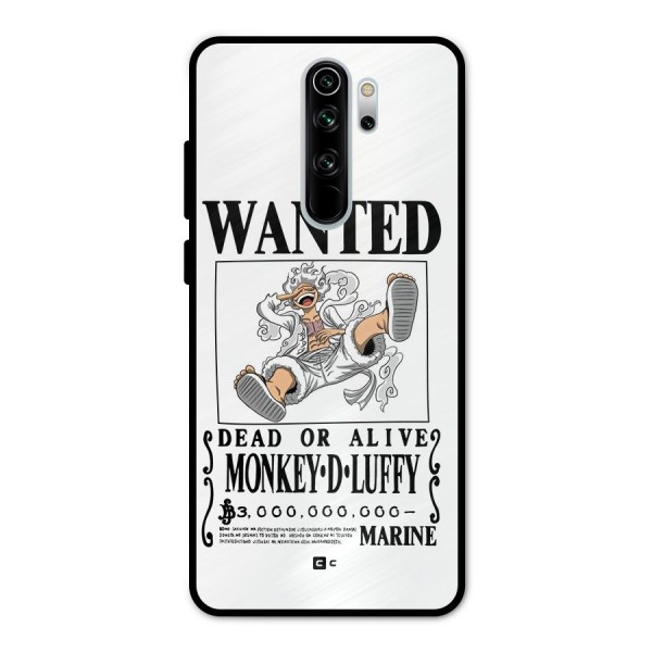 Munkey D Luffy Wanted  Metal Back Case for Redmi Note 8 Pro