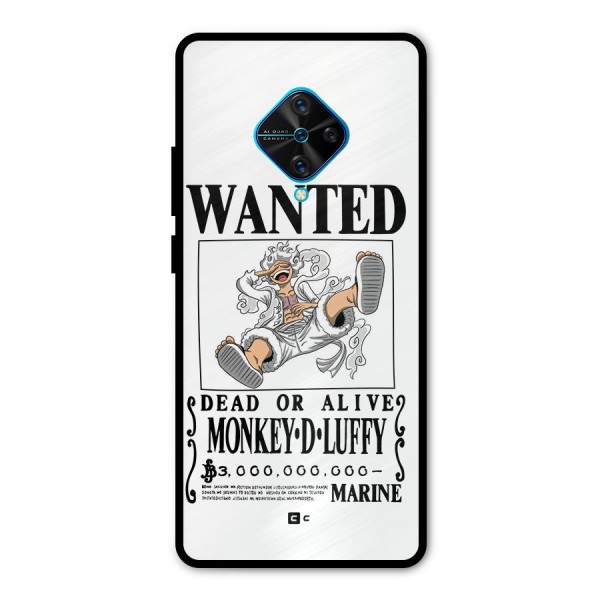 Munkey D Luffy Wanted  Metal Back Case for Vivo S1 Pro