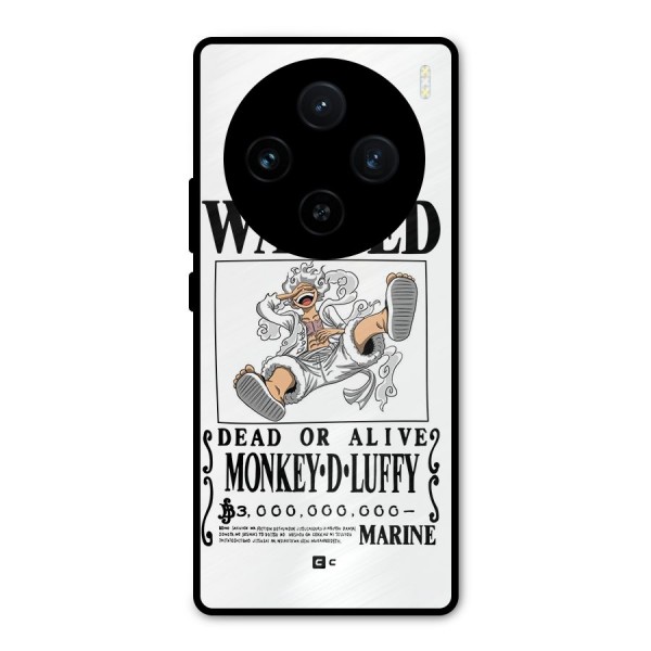 Munkey D Luffy Wanted  Metal Back Case for Vivo X100