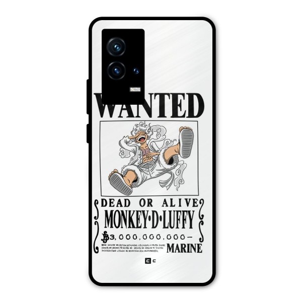 Munkey D Luffy Wanted  Metal Back Case for iQOO 9 5G