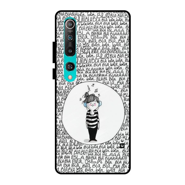 Music And Bla Bla Metal Back Case for Mi 10